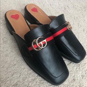 Gucci loafers/ slip one